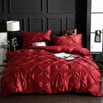 Cozyzlife 3-Piece Double Imitation Silk Luxury Satin Bedding Set Polyester