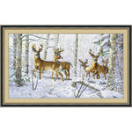 Cozyzlife Cross Stitch DIY Kit 11CT Ecological Cotton Embroidery Set