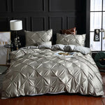 Cozyzlife 3-Piece Double Imitation Silk Luxury Satin Bedding Set Polyester