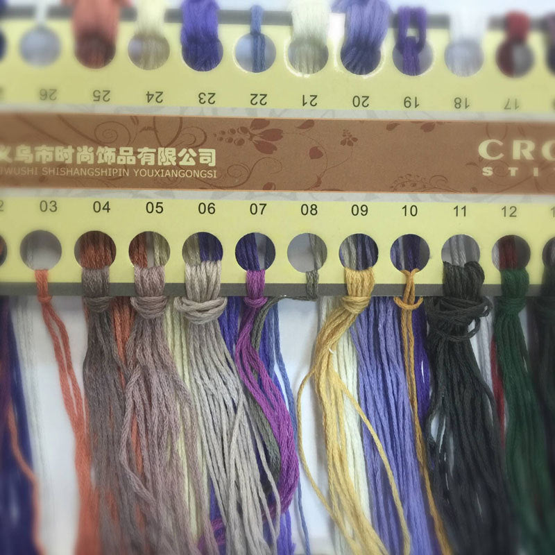 Cozyzlife Cross Stitch DIY Kit 11CT Ecological Cotton Embroidery Set