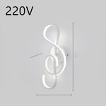 Cozyzlife LED Wall Lamp Nordic Minimalist Bedroom Bedside Lighting Fixture