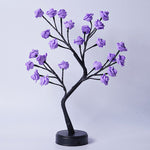 cozyzlife Romantic Rose Flower Tree Table Lamp USB Fairy Light for Home & Gifts