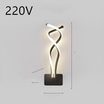 Cozyzlife LED Wall Lamp Nordic Minimalist Bedroom Bedside Lighting Fixture