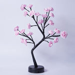 cozyzlife Romantic Rose Flower Tree Table Lamp USB Fairy Light for Home & Gifts
