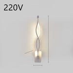 Cozyzlife LED Wall Lamp Nordic Minimalist Bedroom Bedside Lighting Fixture