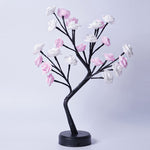 cozyzlife Romantic Rose Flower Tree Table Lamp USB Fairy Light for Home & Gifts